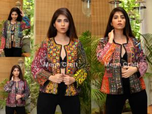 Bohemian Floral Embroidered Cotton Bomber Jacket Vintage Patchwork <b>Shrug</b> <b>Women's</b> Breathable Eco-Friendly - Product Image 5