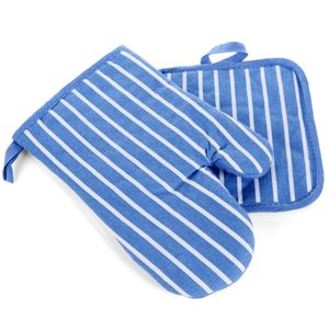 Maniques de cuisine en coton de qualité supérieure, motif rayé élégant, best-seller de Noël, protection du grossiste, résistantes à la chaleur, compatibles lave-vaisselle - Product Image 5