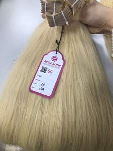 Extensions de cheveux naturels Remy lisses châtain clair, cuticules alignées, vierges, Double Machine, haute qualité, prix vente en gros - Product Image 4