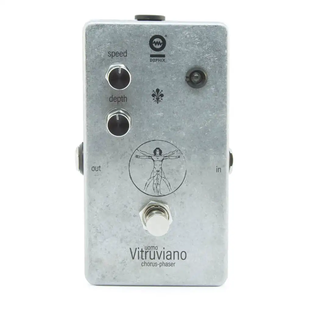 Guitar Accessories - Hand Made Guitar pedal Uomo Vitruviano Chorus Phaser for Elettric Guitar - Made in Italy fashion