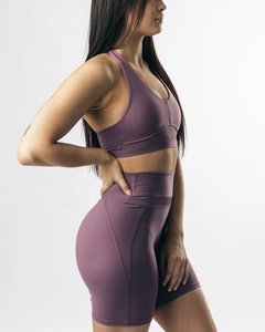 Ensemble de 2 pièces de Yoga pour femmes, personnalisés, pour le sport, Fitness, d'athlétisme, de haute qualité, soutien-gorge ajusté, vente en gros, - Product Image 4