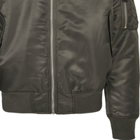 Venta al por mayor Stain Blank Men Bomber Pilot Jacket Nylon