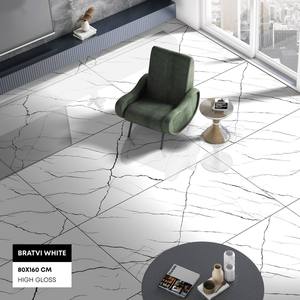 Bratvi Blanco Excelente Diseño Modelo Especial Color Cuerpo Gress Cristal Pulido 800x1600mm Baldosas de Porcelana para Sala de Seminarios - Product Image 1