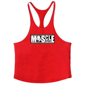 <b>Men</b> Bodybuilding Stringer Tank Tops Vest Fitness Clothing Cotton Gym <b>Singlets</b> with Custom Printing and Sizing on Wholesale Price - Product Image 3