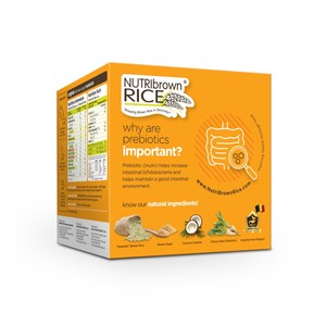 Bebida Instantánea de Arroz Integral Nutribrown, 35g, Sobre Original con Azúcar Moreno, Prebiótico, Sin Lactosa, Vegano, Para Adultos y Niños - Product Image 3