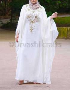 New Arrival <b>Islamic</b> <b>Clothing</b> Hand Beaded Work Muslim Dress Women Fashion Kaftan Jalabiya - Product Image 2