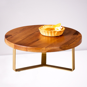 <b>Cake</b> <b>Stand</b> Round Shape 3D Triangular Design Platter <b>Stand</b> Planter Stool for Multipurpose Use Birthday Party Home Hotel Tradnary - Product Image 4