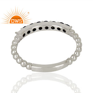 925พลอยโอนิกซ์สีดำแหวนเงินสเตอร์ลิงเป็นของขวัญสำหรับคอลเลกชันวินเทจของเธอ - Product Image 3