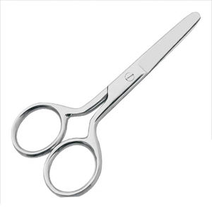 Ciseaux de broderie classiques à poignée enduite de couleur bleue à aiguille pointue avec lames tranchantes et droites 2.75" - Product Image 2