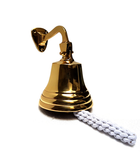 Campana de barco náutico de aluminio Chapado en latón 5 "pulgadas Campana de servicio marítimo Montaje en pared Campana de barco sólida de metal a la venta a bajo precio - Product Image 1