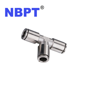 Tùy chỉnh đẩy trong 3 cách không khí Brass TEE khí nén phù hợp tốt bán OEM ODM - Product Image 1