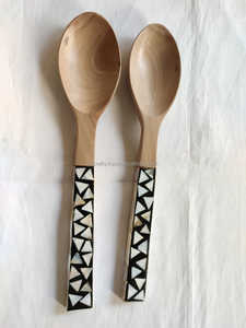 Cuchara de madera con logotipo personalizado, calidad de exportación, degustación de madera, ecológico, utensilios de servicio para hornear - Product Image 4