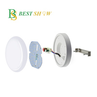 AC85-265V CRI80 IP65 Étanche Carré Rond cloison Led résistant à L'humidité lumière plafond lampe 10w 15w 20w 25w 3000k 8000k 10000k
