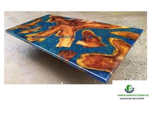 Customization Live Edge Wood Slab River Office <b>Table</b> Solid Wood <b>Epoxy</b> Resin Tea <b>Table</b> <b>Top</b> Cafe Kitchen Restaurant - Product Image 2