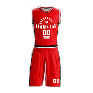 Ensemble de maillots de basket-ball en polyester unisexe à séchage rapide et respirant Chemise de sport personnalisée de grande taille pour adulte anti-UV - Product Image 5