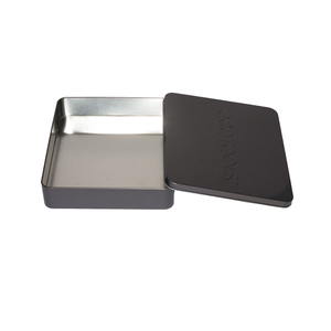 Tin Square Square Tin Box Embossing Tin Box Square Tin Can Custom Tin Boxes For Cookies