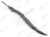 Venta caliente cuchillo de hoja plegable de acero de Damasco último diseño DIY cuchillo Industrial OEM personalizado hecho a mano cuchillas en blanco forjadas