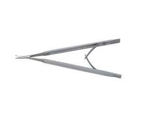 Troutman-Soporte de aguja con tijeras, 14cm, mandíbulas lisas, asas redondas, grado alemán - Product Image 1