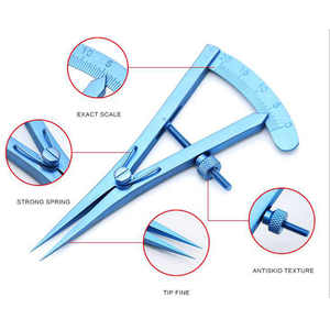 Surgical Castroviejo Caliper 0 to 20 Mm Stainless Steel CE Certified Class II Instrument for Surgical Room Use - Product Image 4