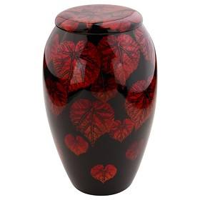 Rouge et or gravé vente en gros, urne en métal Antique pour cendres, urne de crémation pour adulte Style américain/européen - Product Image 3