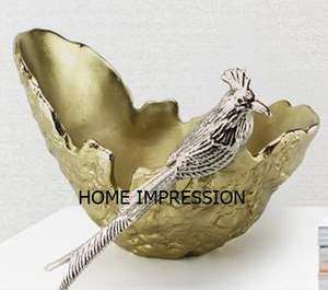 ชามโลหะสุดสร้างสรรค์สำหรับตกแต่งปะการังเลื่อนได้ชามออกแบบใหม่ทันสมัยสำหรับบ้านโรงแรมร้านอาหารชามบนโต๊ะอาหาร - Product Image 6