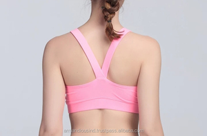 Sujetador deportivo sexy para mujer y ropa deportiva para gimnasio sin costuras de secado rápido y transpirable de talla grande Fitness Sujetador deportivo corto de un hombro - Product Image 5