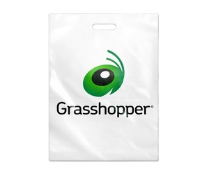 Sac biodégradable découpé avec logo propre et sacs-cadeaux en plastique, sac en plastique découpé à l'emporte-pièce - Product Image 3