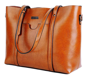 High on Demand Elegant Design Genuine Leather Women's Laptop bag Tote bag Handbag with Custom Packaging - Product Image 5