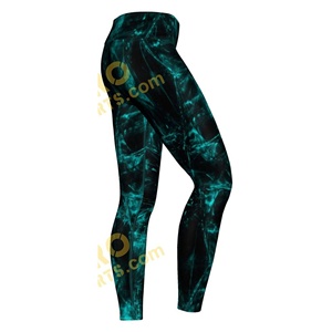 Leggings de yoga haut de gamme à taille haute AND1 Design en Spandex/Polyester avec poches souples et couches à séchage rapide - Product Image 4