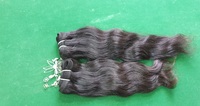 Extensions de cheveux queue de cheval indiennes Remy vierges pour femmes, lisses et soyeuses, ondulées, double trame, cheveux de temple, perruques en U, noir et brun