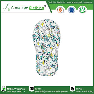 Doublure de poussette 100% coton pour bébé |   Coussin de siège de poussette rembourré et doux |   Insert respirant pour poussette |   Taille personnalisée Lavable Bébé - Product Image 5