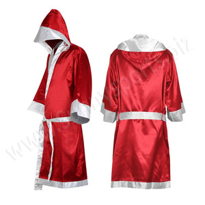 Robe de boxer avec capuche, vêtement en satin bleu, de haute qualité, nouvelle collection - Product Image 5