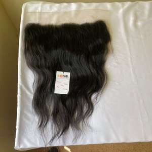 Transparent HD Lace Frontal, Oreille à Oreille Swiss Lace Frontal avec des cheveux de bébé, Film Transparent HD Swiss Lace Frontal avec des cheveux bruts - Product Image 1