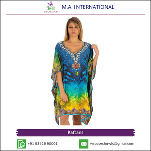 Latest Design Excellent Quality <b>Kaftans</b> Beachwear Short Tops for Global Buyers - Product Image 5