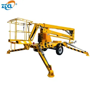 ZTCL Self propelled Rotary Lifting Table Electric Telescopic Booms Curved Arm Aerial Work Platform