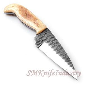 Custom HandMade Damascus Steel Hunting Knife Skinner Knife Fix Blade By Sm Knife Industry (smk1661) - Product Image 4