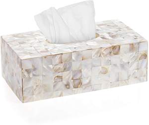 Boîte à mouchoirs en nacre de bonne qualité, accessoires pour la maison et la table à manger, boîte à mouchoirs en nacre - Product Image 2