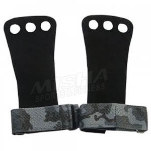 Empuñaduras de mano de cuero para gimnasio, soporte de muñeca de protección de palma para ejercicio de entrenamiento cruzado - Product Image 2