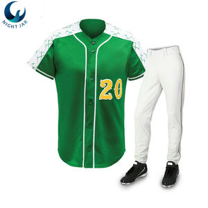 Camiseta de béisbol de poliéster personalizada al por mayor OEM, ropa deportiva Lisa transpirable para hombre, opción de talla grande, conjunto de diseño propio - Product Image 5