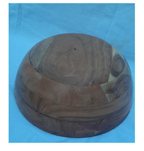 Bol de service en bois d'acacia fait à la main de haute qualité avec cuillère écologique pour hôtels et restaurants avec couvercle durable - Product Image 6