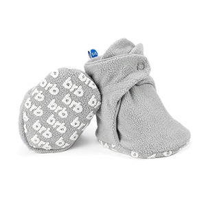 New Fashion Style cotton fabric Thermal Adjustable Rope Buckle infant booties organic <b>baby</b> booties - Product Image 1