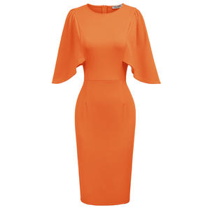 فستان نسائي كارين من Grace, فستان نسائي مكشكش ومثير بأكمام مكشكشة يلائم شكل الأرداف من موضة 3/4 - Product Image 5