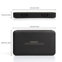 FIDECO plastik murah 2.5 Usb3.0 Hdd kandang 25 Hard Drive eksternal Hdd Gehause Carcasa De Disco Duro