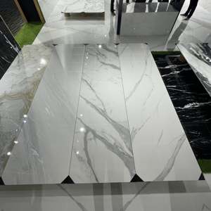 Tuile grise Morvi Production directe en usine, carreaux de granit de 15mm d'épaisseur 800x3000mm carreaux de porcelaine grande plaque pour laisser de la place. - Product Image 3