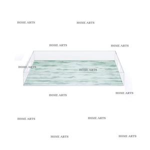 Bandeja acrílica para servir comida de último diseño, forma Rectangular, tamaño personalizado, bandeja para servir café y té de Home Arts - Product Image 2