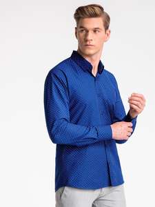 Nouvelle mode haute qualité Offre Spéciale vente en gros pas cher 100% coton nouveau design élégant manches longues hommes chemise - Product Image 2