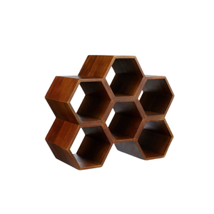 Étagère en bois pour vin, support moderne de haute qualité, présentoir pour 6 bouteilles de vin, porte-bouteilles, nouveaux arrivages, 20 pièces - Product Image 5