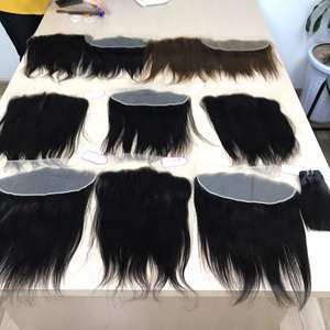 Extensions de cheveux humains Remy translucides, cheveux raides et transparents, tissés à la main, qualité supérieure, chevelures vierges, prix en gros - Product Image 6