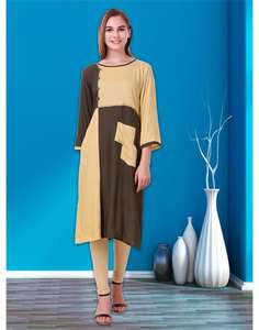 Mujeres Kurti indio vestido alfanumero - Product Image 4