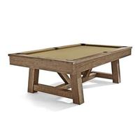 Mesa de Billar de Madera Sólida de Caoba y Teca Hecha en Indonesia, de 9/8/7 pies, Moderna, Personalizada, con Base de Pizarra y Bolsillos de Cuero, en Oferta